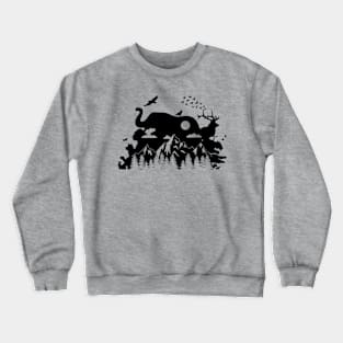 Nature Silhouette Design Crewneck Sweatshirt